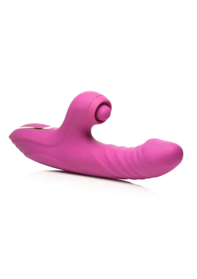Inmi Bumping Bunny Thrusting Pulsing Rechargeable Silicone Rabbit Vibrator Inmi Female Sex Toys