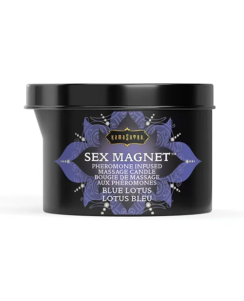 Kama Sutra Kama Sutra Sex Magnet Pour Spout Candle 6 oz Blue Lotus Vibrators