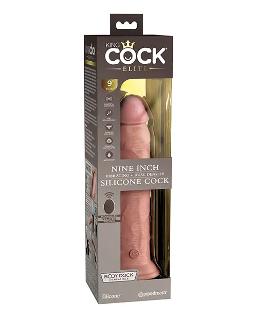King Cock Elite 9 Vibrating Cock Light Pipedream Products Dildos