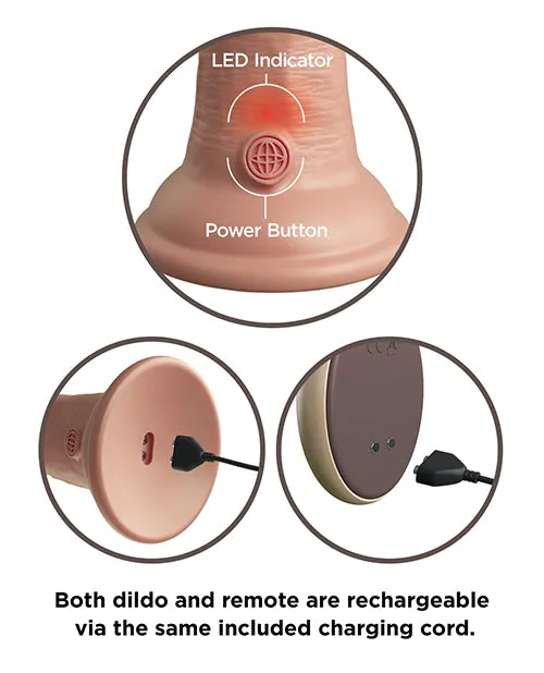 King Cock Elite 9 Vibrating Cock Light Pipedream Products Dildos