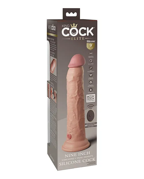 King Cock Elite 9 Vibrating Cock Light Pipedream Products Dildos