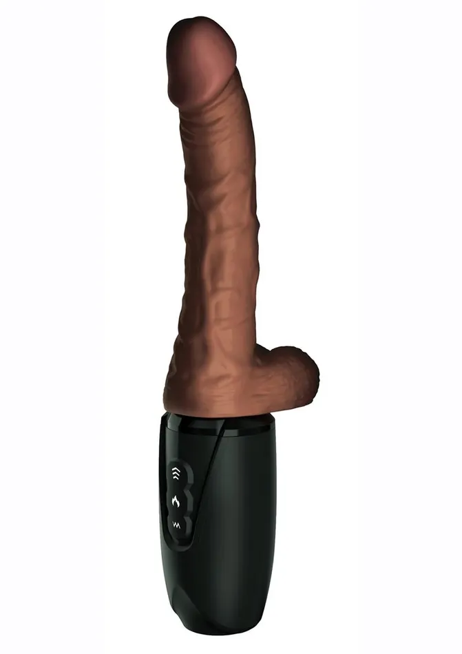 King Cock Female Sex Toys King Cock Plus Rechargeable Thrusting Dildo with Balls