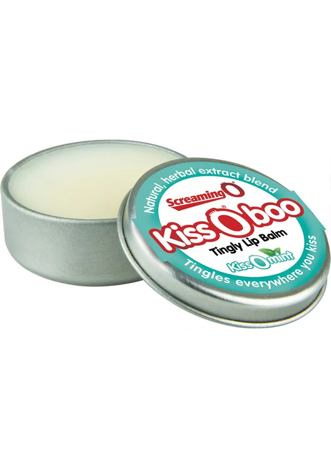 Kiss O Boo Tingly Lip Balm Peppermint Screaming O Topical Vibrators