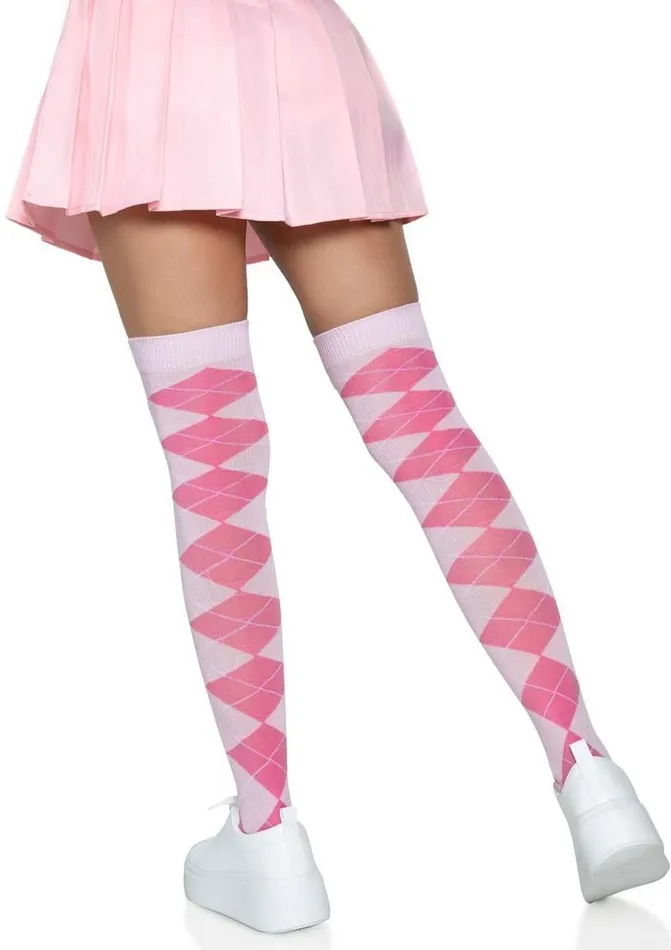 Leg Avenue Leg Avenue Argyle Knit Over The Knee Socks Dildos