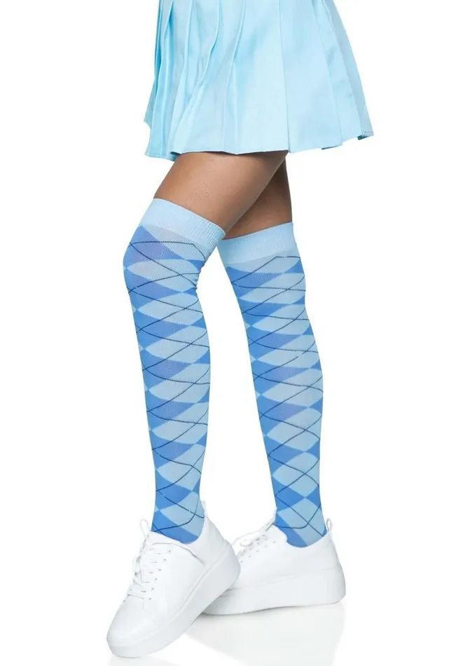 Leg Avenue Leg Avenue Argyle Knit Over The Knee Socks Dildos