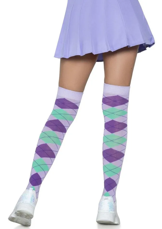 Leg Avenue Leg Avenue Argyle Knit Over The Knee Socks Dildos