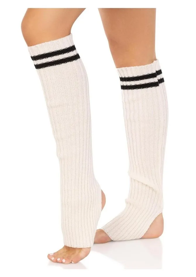 Leg Avenue Ribbed Stirrup Leg Warmers with Athletic Stripe Leg Avenue Female Sex Toys Leg Avenue Ribbed Stirrup Leg Warmers with Athletic Stripe Leg Avenue Female Sex Toys