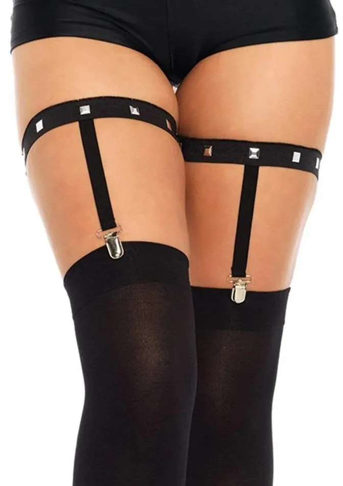 Leg Avenue Vibrators Leg Avenue Studded Elastic Garter Suspender
