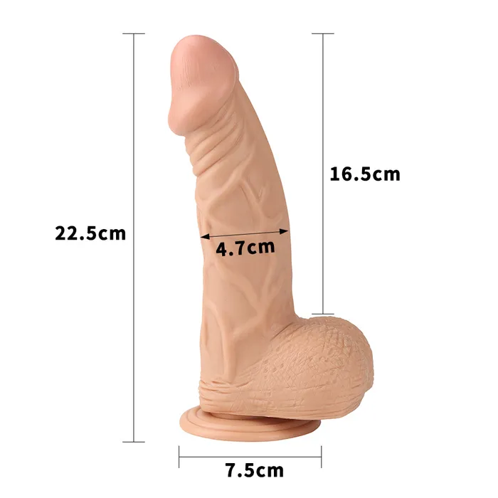 Lovetoy Dildos Lovetoy Real Extreme 9 Realistic Dildo FAT SuctionCup Balls