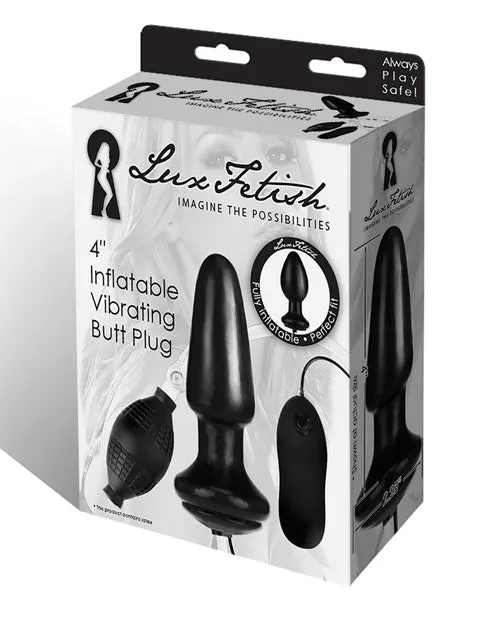 Lux Fetish Lux Fetish 4 Inflatable Vibrating Butt Plug Anal