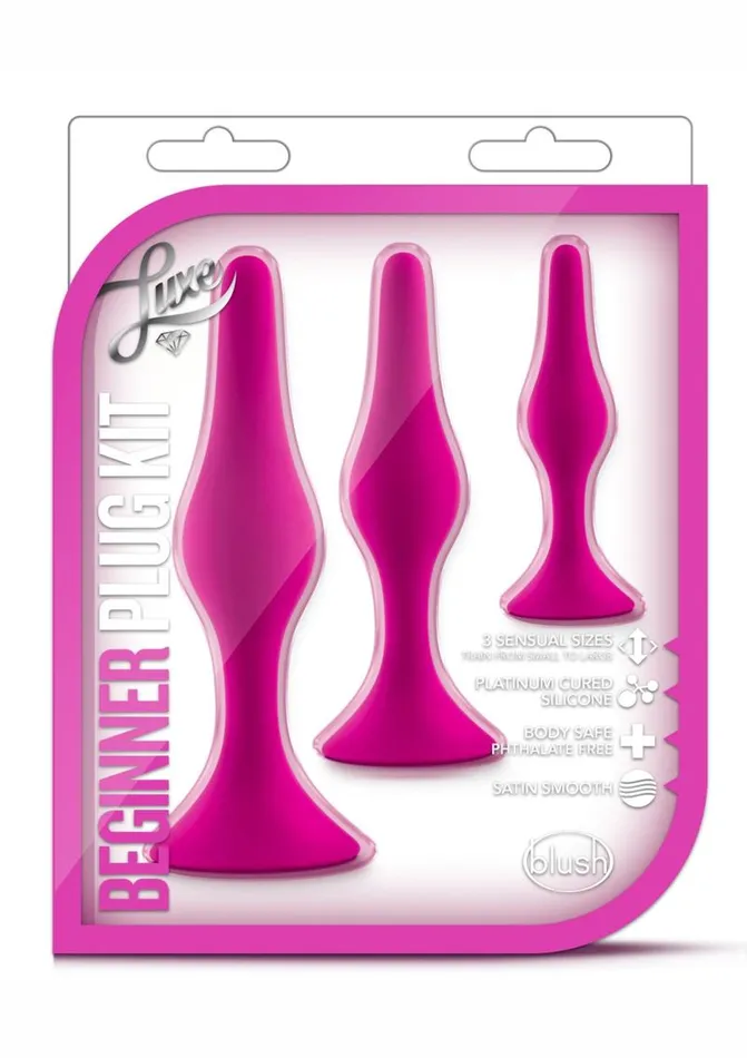 Luxe Anal Luxe Beginner Plug Kit Silicone Butt Plugs 3 Sizes Luxe Anal Luxe Beginner Plug Kit Silicone Butt Plugs 3 Sizes