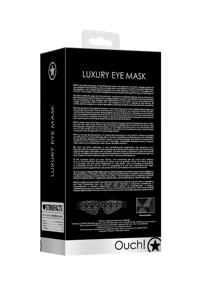 Luxury Eye Mask Black Shots America Anal
