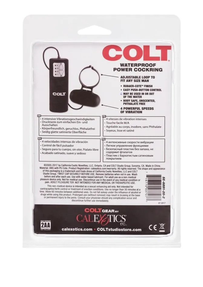 Male Sex Toys Colt Colt Waterproof Power Vibrating Cock Ring