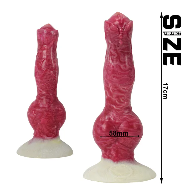 Male Sex Toys FAAK FAAK N5028 Aula 82 Dani Platinum Liquid Silicone Anal Plug Dildo