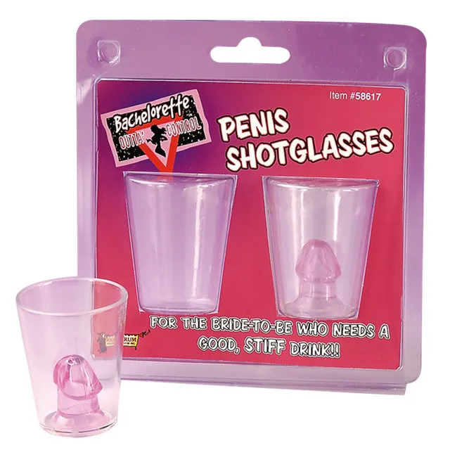 Male Sex Toys Forum Novelties Bachelorette Penis Shot Glasses 2pk