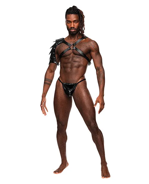 Male Sex Toys Male Power Aquarius Chest Half Sleeve Harness Black OS Comme Ci Comme Ca Male Sex Toys Male Power Aquarius Chest Half Sleeve Harness Black OS Comme Ci Comme Ca