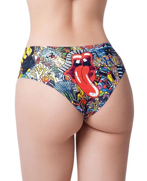Male Sex Toys Mememe Usa LLC Mememe Psychotropical Trash Printed Slip Small
