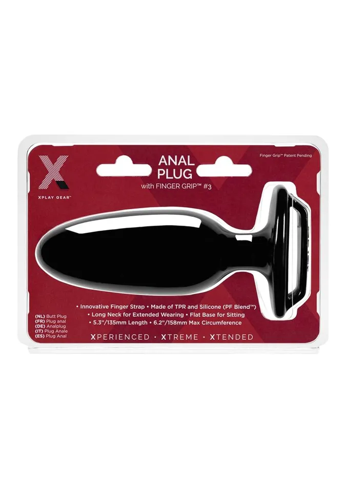 Male Sex Toys Perfect Fit The Xplay Finger Grip Plug 3l
