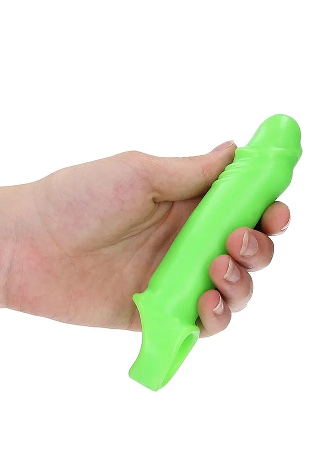 Male Sex Toys Shots America Smooth Stretchy Penis Sleeve Glow In The Dark