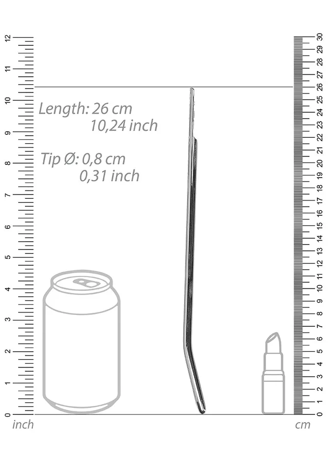 Male Sex Toys Shots America Urethral Sounding Metal Dilator 8mm