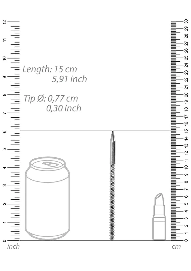 Male Sex Toys Shots America Urethral Sounding Ribbed Dilator