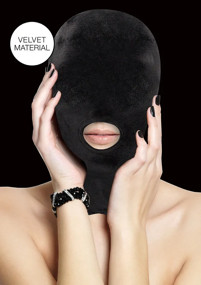 Male Sex Toys Shots America Velvet Velcro Mask With Mouth Opening