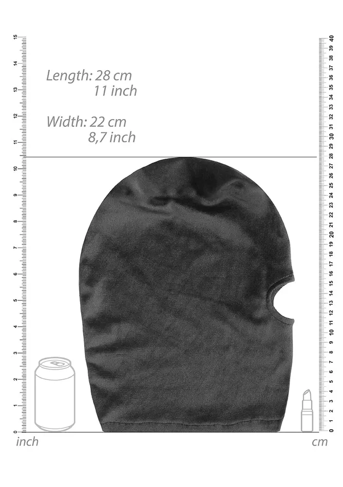 Male Sex Toys Shots America Velvet Velcro Mask With Mouth Opening