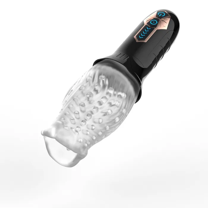 Male Sex Toys SIMU HAPPPY 360Automatic Rotation Vibrator Bare Sleeve 10 Vibration 5 Rotation Oral Sex Masturbator