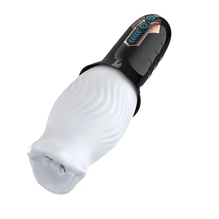 Male Sex Toys SIMU HAPPPY 360Automatic Rotation Vibrator Bare Sleeve 10 Vibration 5 Rotation Oral Sex Masturbator