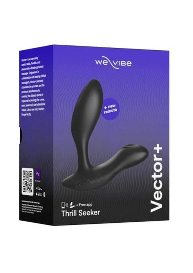 Male Sex Toys WeVibe WeVibe Vector Rechargeable Silicone Vibrating Prostate Massager with Remote Control