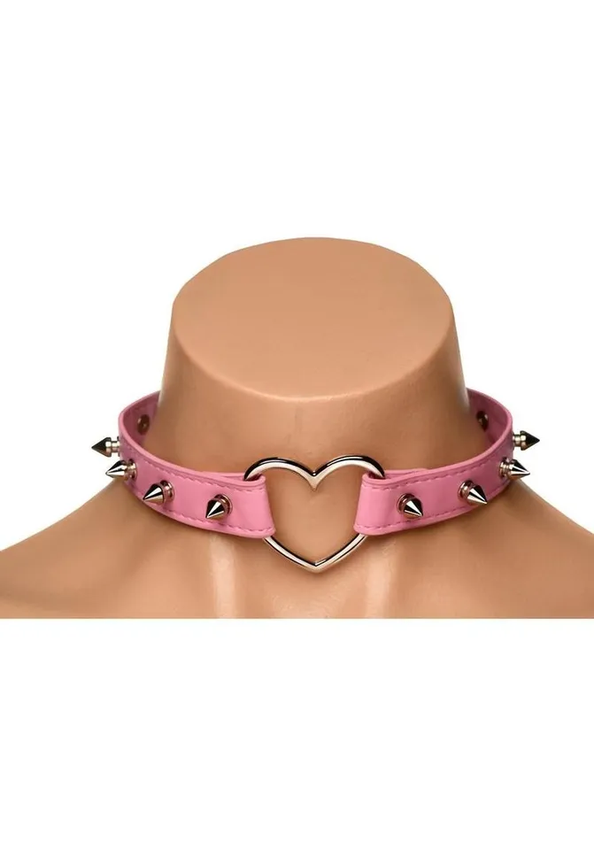 Master Series Master Series Spiked Heart Choker Anal
