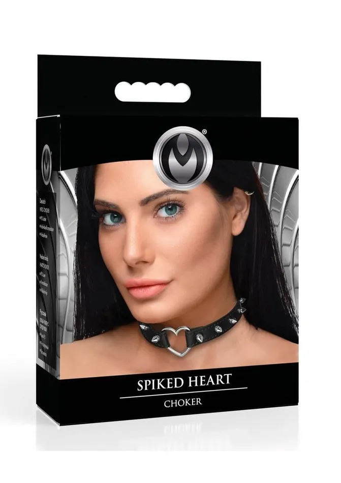 Master Series Master Series Spiked Heart Choker Anal