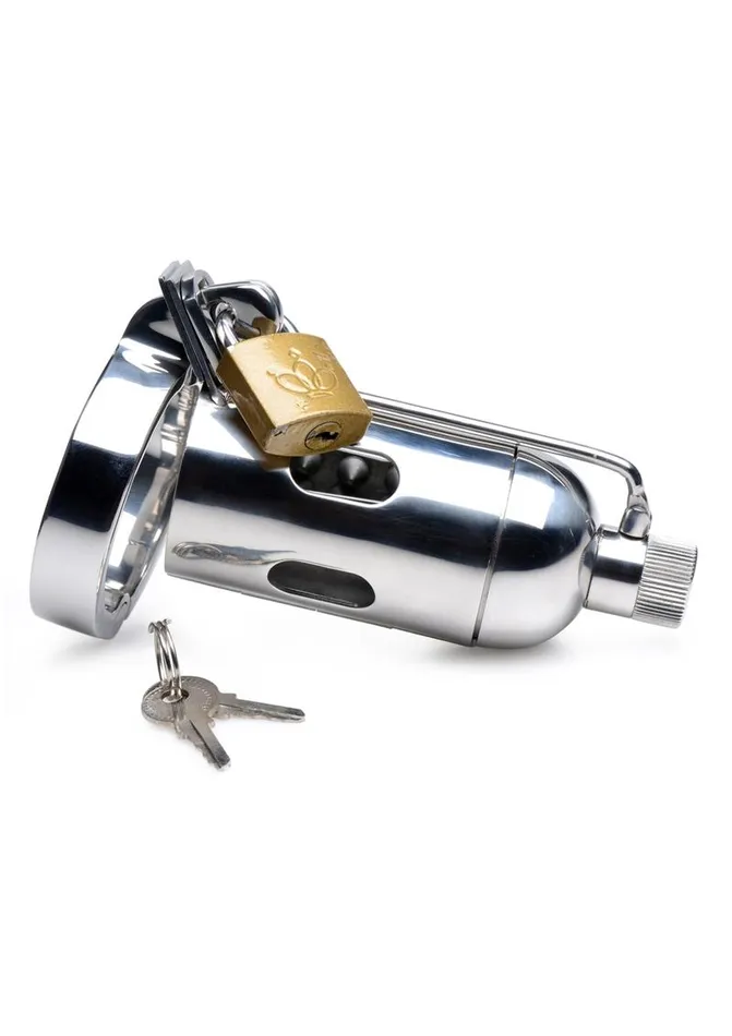 Master Series Spike Chamber Chastity Cage Stainless Master Series Male Sex Toys