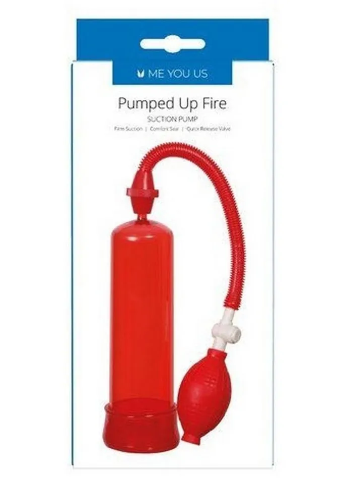 Me You Us Male Sex Toys ME YOU US Pumped Up Fire Penis Pump