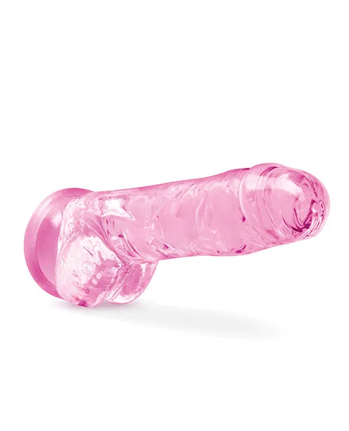 Naturally Yours 8 Crystalline Dildo Rose Blush Novelties Female Sex Toys