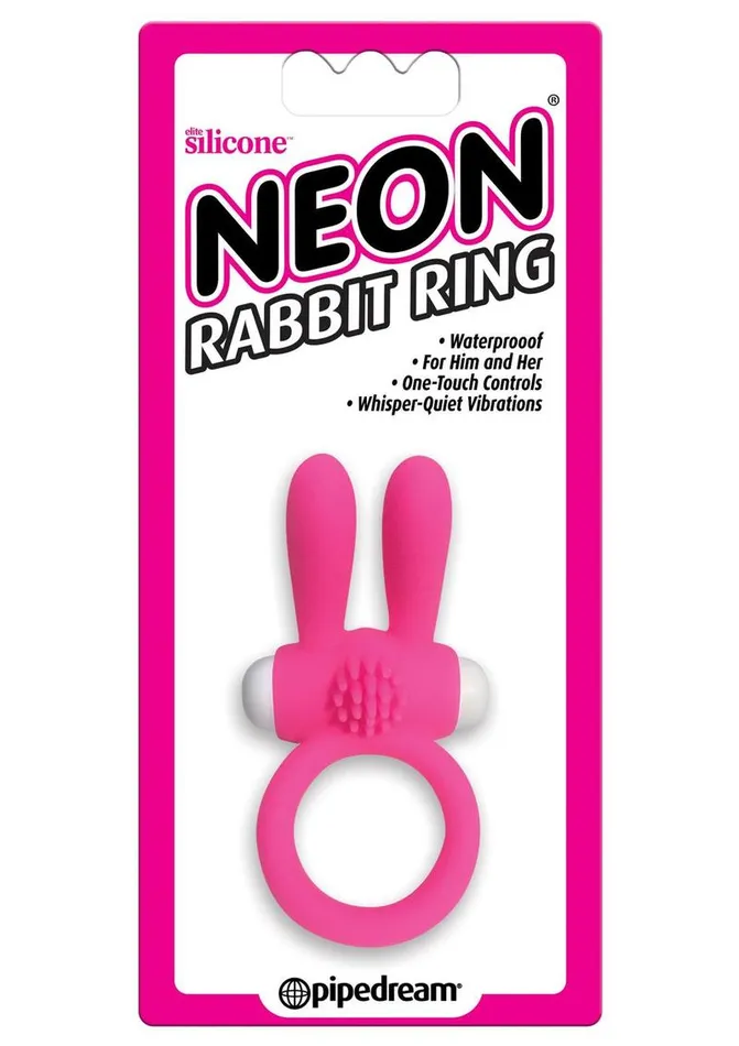 Neon Neon Silicone Vibrating Rabbit Ring Female Sex Toys Neon Neon Silicone Vibrating Rabbit Ring Female Sex Toys