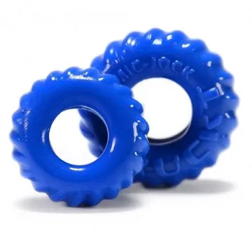 Nice and nasty Bz Anal Truckt 2 Piece Cockring Set Atomic Jock Police Blue