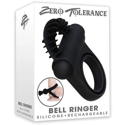 Nice and nasty Bz Male Sex Toys ZERO TOLERANCE Bell Ringer Rechargeable Cock Ring