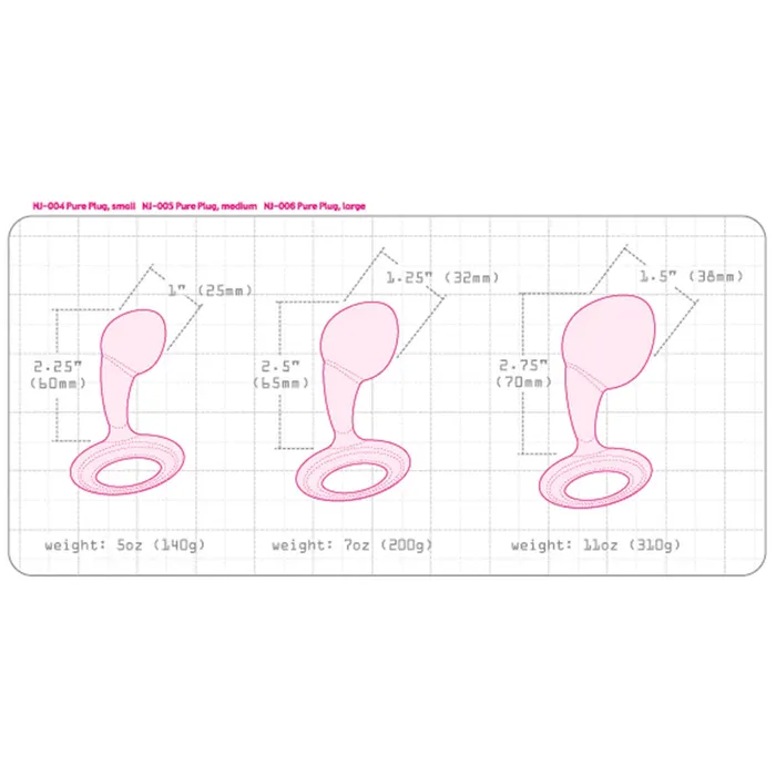 Njoy Male Sex Toys njoy Pure Stainless Steel Anal Plug Small