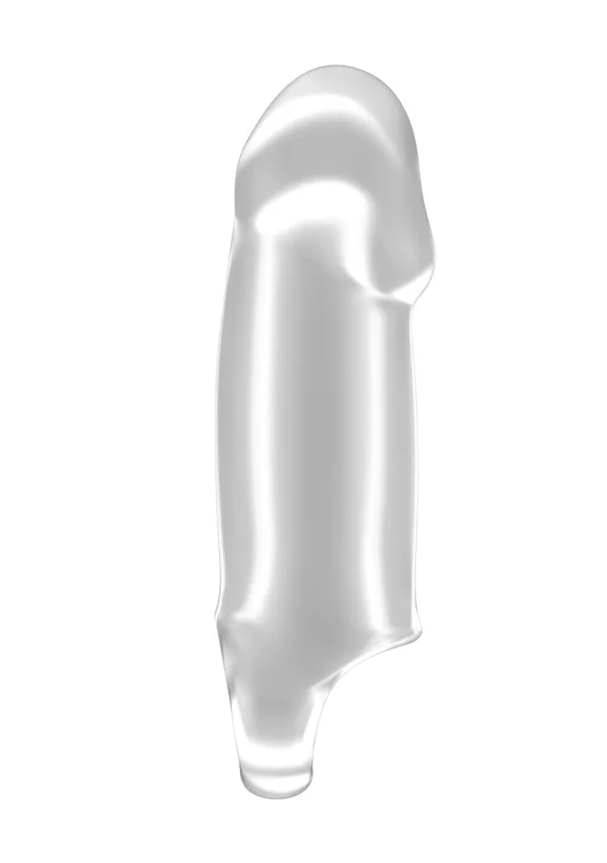No37 Stretchy Thick Penis Extension Translucent Shots America Male Sex Toys