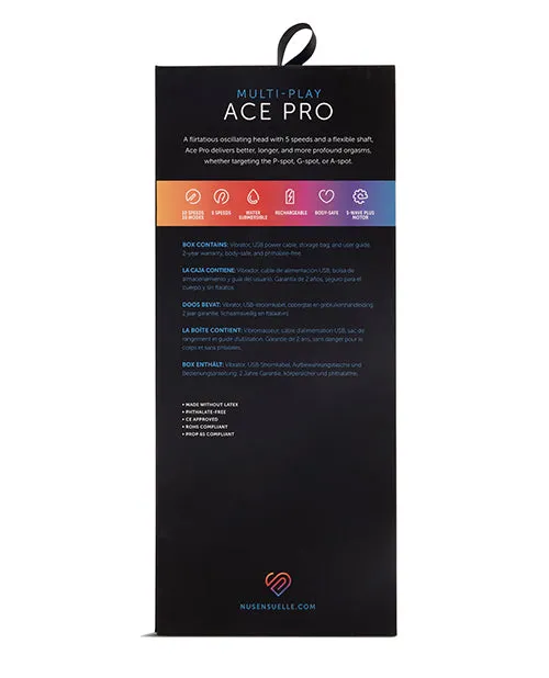 Nu Sensuelle Ace Pro Prostate G Spot Vibe Purple Novel Creations Usa INC Vibrators