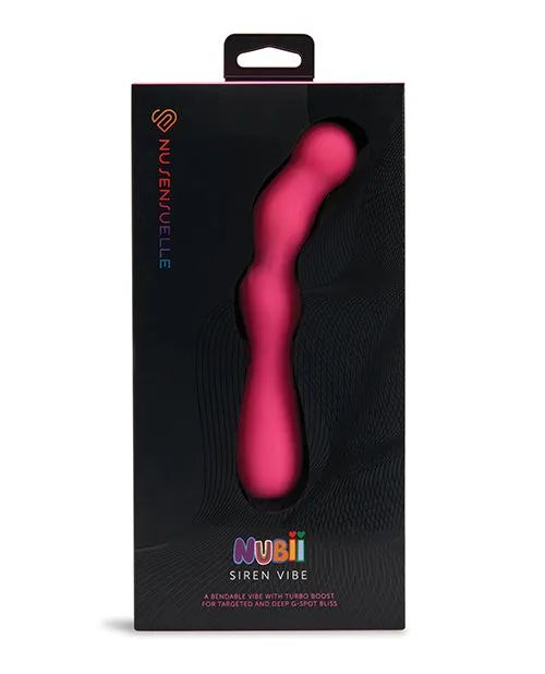 Nu Sensuelle Siren Nubii Bendable GSpot Vibe Pink Novel Creations Usa INC Vibrators