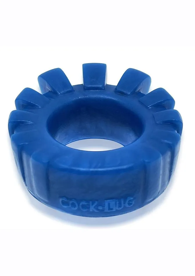 Oxballs Male Sex Toys CockLug Silicone Lugged Cock Ring Marine