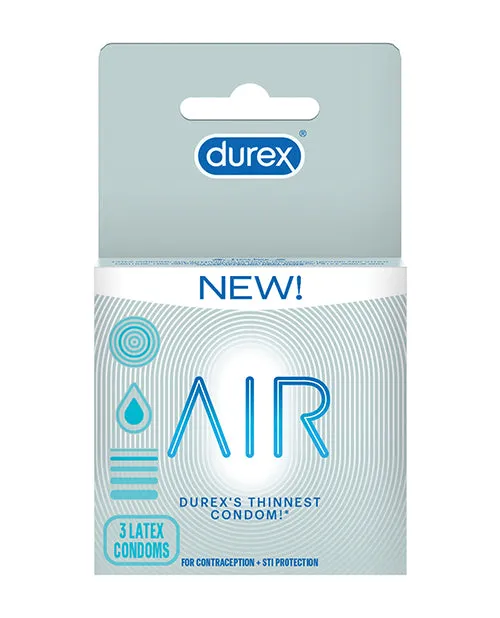 Paradise Marketing Male Sex Toys Durex Air Condom 3 Pack