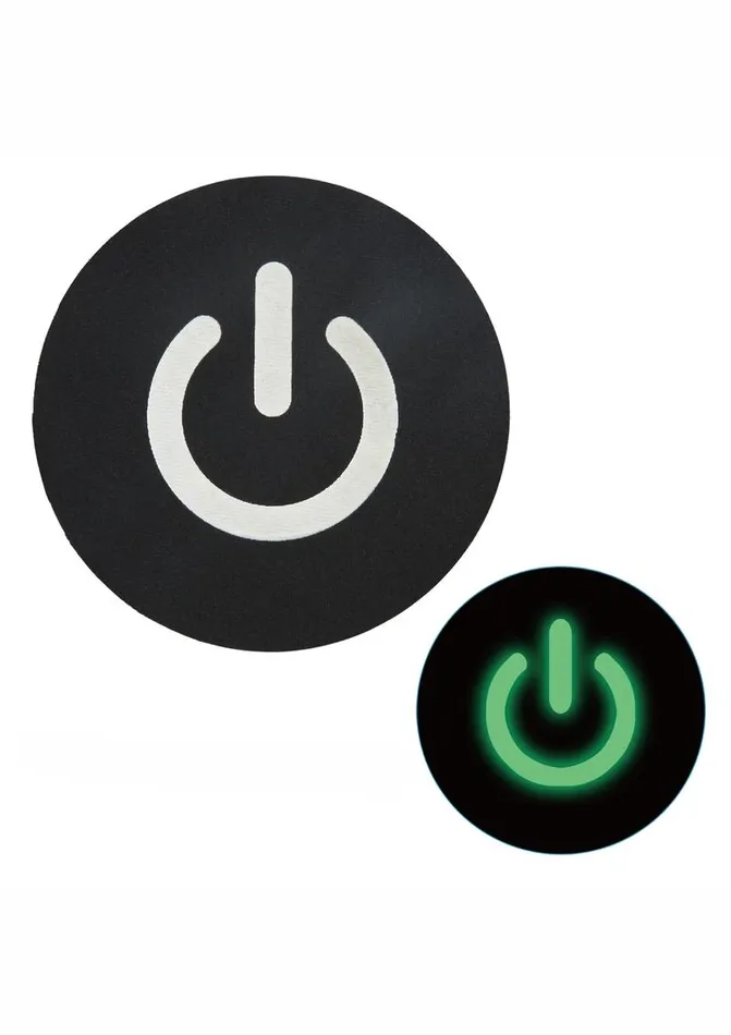 Peekaboo Glow In The Dark Power Button Pasties PEEKABOO Female Sex Toys
