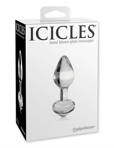 Pipedream Anal Icicles No 44 Hand Blown Glass Butt Plug