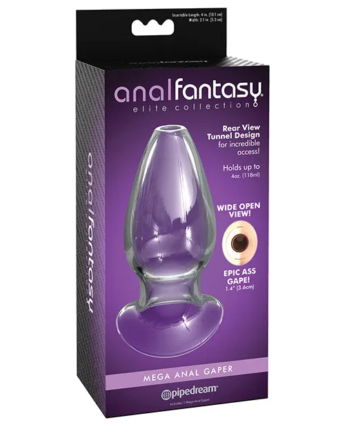 Pipedream Products Anal Anal Fantasy Elite Mega Anal Glass Gaper Clear