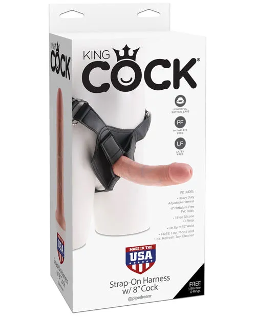 Pipedream Products Female Sex Toys King Cock Strap On Harness 8 Cock Flesh Pipedream Products Female Sex Toys King Cock Strap On Harness 8 Cock Flesh