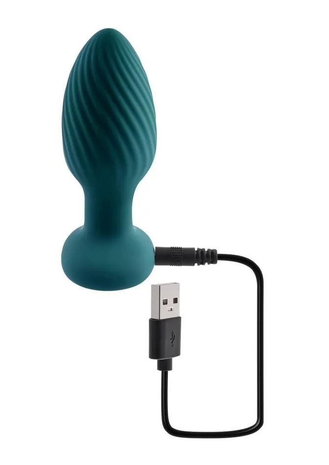 Playboy Male Sex Toys Playboy Spinning Tail Teaser Rechargeable Silicone Rotating Anal Plug with Remote Control Playboy Male Sex Toys Playboy Spinning Tail Teaser Rechargeable Silicone Rotating Anal Plug with Remote Control