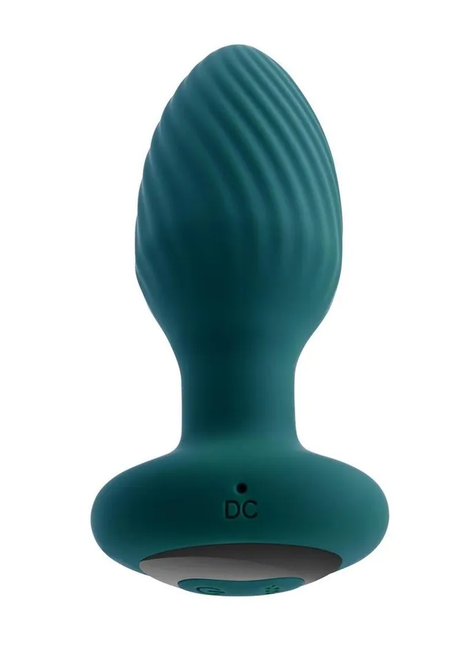 Playboy Male Sex Toys Playboy Spinning Tail Teaser Rechargeable Silicone Rotating Anal Plug with Remote Control